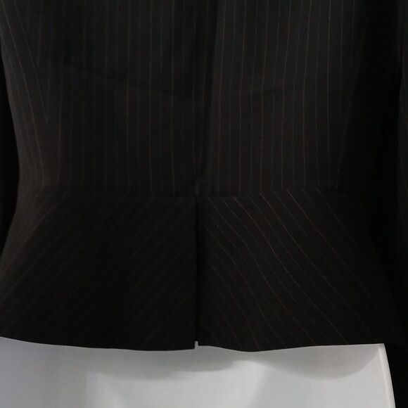 Ann Taylor LOFT Petites black pinstripe blazer business casual Sz 2P NWOT - Picture 6 of 8